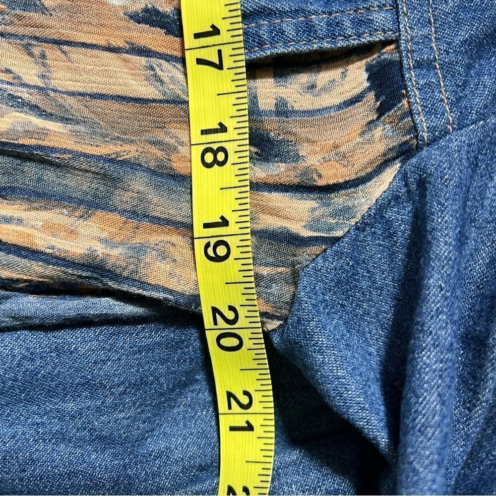 Saint Germain Vintage Denim Southwestern Buttondown Shirt - Picture 3 of 7